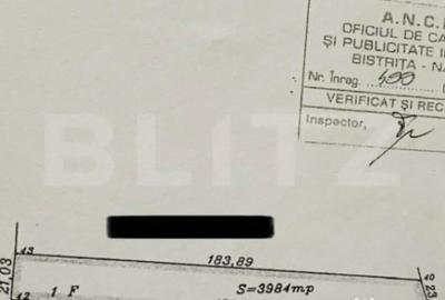Teren de 4000 mp, în Unirea - 1
