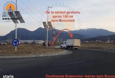 Teren cu Vizibilitate Excelentă –1.534 mp, Centura Brașov, Ieșire spre București - 1