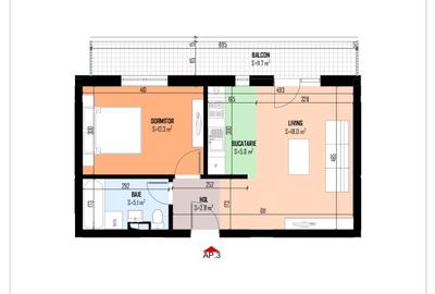 Apartament NOU 2 camere 55 mp! - 2