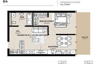 Apartament cu 2 camere în Dâmbul Rotund - 3