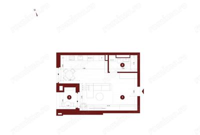 Apartament nou cu o camera de vanzare Via Carmina la pret de presale - 5