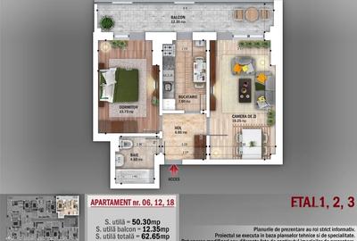 Apartament cu 2 camere decomandat în Nicolae Grigorescu - 16