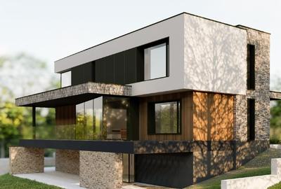 Teren cu panorama cu proiect de casă modernă și autorizație în curs – Feleacu - 4