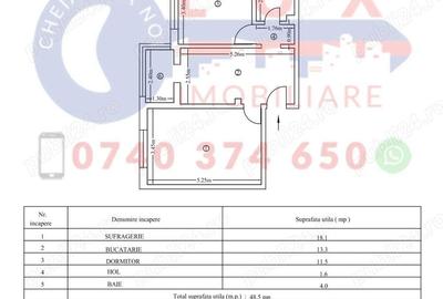 ID 2989 Apartament 2 camere - ETAJ 1 - Cartier C5 - 2