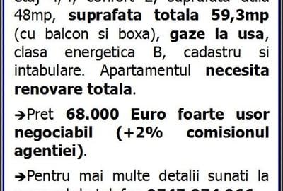 Inel 2, apartament 3 camere de vanzare, Constanta - 2