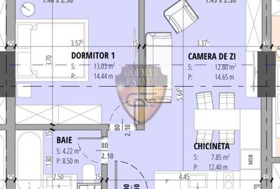 Apartament cu 2 camere decomandat în Tomis Nord - 3