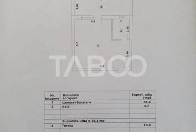Studio de vanzare 36 mp util + terasa 13 mp finalizata 01 octombrie Studio de vanzare 36 mp util + terasa 13 mp finalizata 01 octombrie - 1