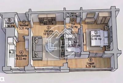 Apartament cu 2 camere semidecomandat, mobilat în Tei - 3