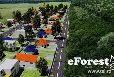 Teren premium in cartier rezidential eForest, doua paduri - 4