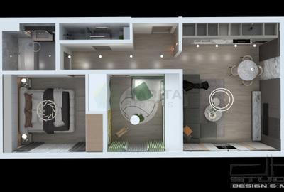 Apartament spațios de 3 camere la etaj, 74 mp utili + balcon – Tunari - 20