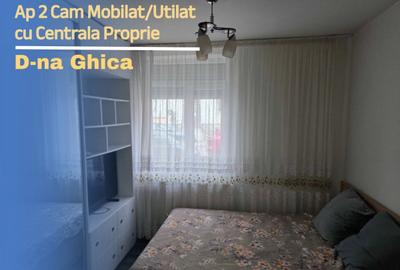 Apartament cu 2 camere semidecomandat, mobilat în Doamna Ghica