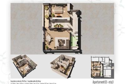 ULTIMILE 3 unitati disponibile!Apartament 2 camere 66.3 mp-zona Kamsas - 3