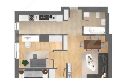 Apartament cu 3 camere decomandat în Circumvalațiunii - 1