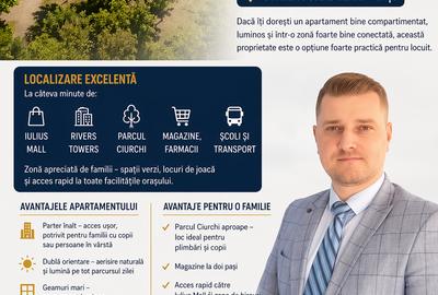 Apartament cu 3 camere decomandat în Tătărași - 4