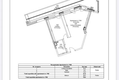 Apartament de vanzare, cu 2 camere, 51,9,mp, zona Ansamblu Rezidential, Zorilor