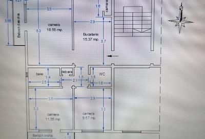 Apartament cu 3 camere decomandat, mobilat în Central - 10
