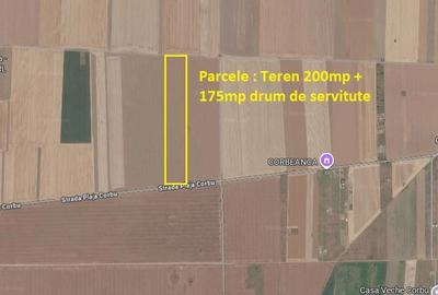 Teren Construcții extravilan de 375 mp, în Corbu - 2