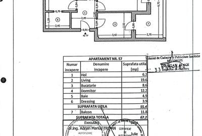 Apartament cu 2 camere decomandat în Nord