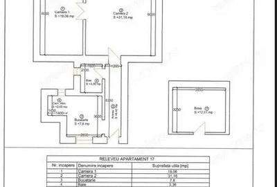 Apartament cu 2 camere în P-ța Maria
