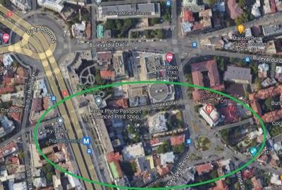 Piata Romana teren 334 mp ,liber utilitati , pt terasa sau showroom - 3