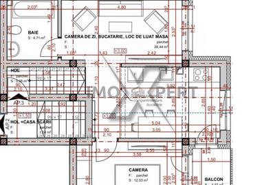 Apartament 2 camere, 44 mp, semifinisat, Apahida - 2