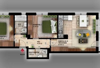 Super Oferta Apartament 3 camere Pallady Metrou Teclu Super Oferta Apartament 3 camere Pallady Metrou Teclu - 8