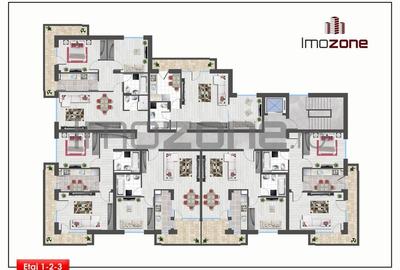 Ghidigeni, 2 Camere, etaj 1, 58mp,  Zona De Case, Bloc Nou, Comision 0% - 7