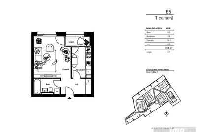 Apartament cu 2 camere decomandat în Central - 5