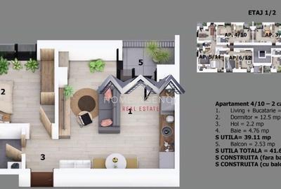 Apartament 2 camere Otopeni central | bloc cu lift | include parcare - 9