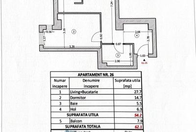 Apartament cu 2 camere semidecomandat în Pipera - 12