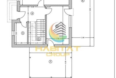 Casă individuală cu 4 camere cu Canalizare în Central - 2