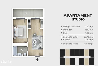 Apartament cu 2 camere în Apărătorii Patriei