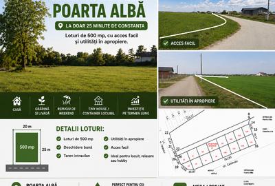 Teren Construcții intravilan de 500 mp, în Poarta Albă - 5