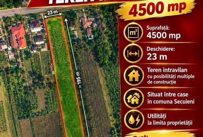 Teren de 4500 mp, în Central