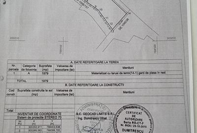 Teren Construcții intravilan de 1979 mp, în Exterior Sud - 1