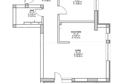 Apartament cu 2 camere decomandat în Pipera - 7