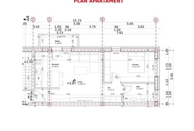 Apartament cu 2 camere nedecomandat în Buziașului - 2