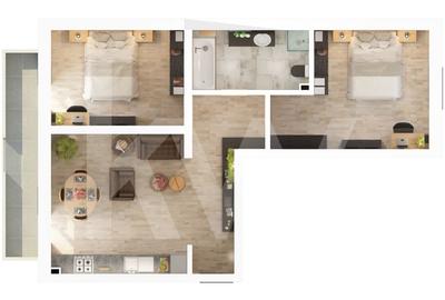 Apartament cu 3 camere decomandat în Mihai Viteazul