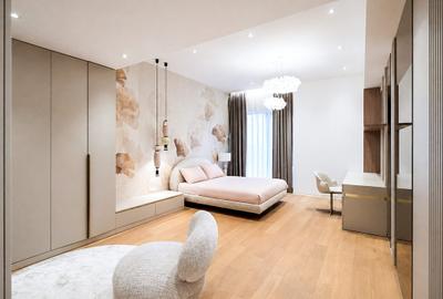 Penthouse cu 5 camere, mobilat în Barbu Văcărescu - 25