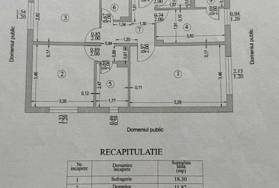 Apartament cu 3 camere decomandat în Central