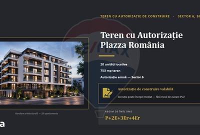 Teren de 753 mp, în Militari
