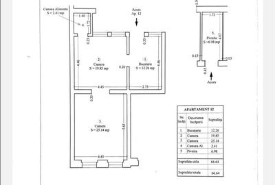 Apartament cu 2 camere decomandat în P-ța Maria - 3