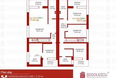 Duplex cu 5 camere cu Canalizare în Dumbrăvița - 21