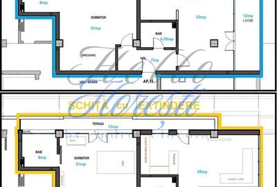 Apartament cu 2 camere în Plopilor