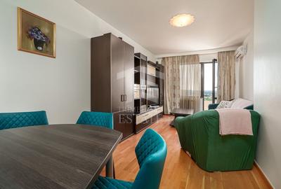 Apartament cu 2 camere semidecomandat, mobilat în Băneasa