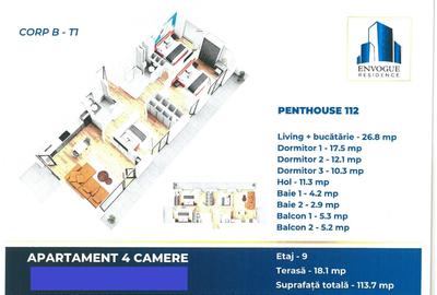 Apartament cu 4 camere decomandat în Militari - 20