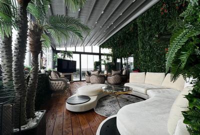 Penthouse cu 5 camere decomandat, mobilat în Brâncoveanu