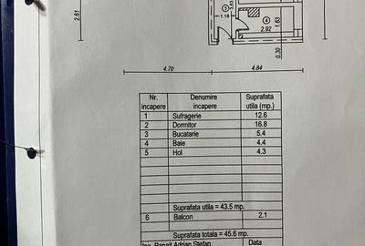 Apartament cu 2 camere semidecomandat în Central - 2