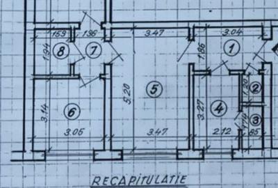 Apartament cu 3 camere semidecomandat în 1 Decembrie 1918 - 12