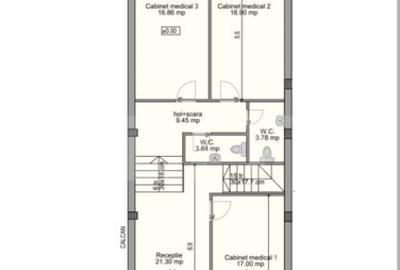Spatiu medical, 145 mp utili, D+P, la cheie, zona centrala! - 1
